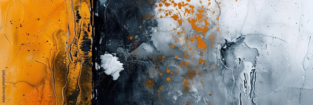 Aufkleber contrast between solidity and transparency in this painting
