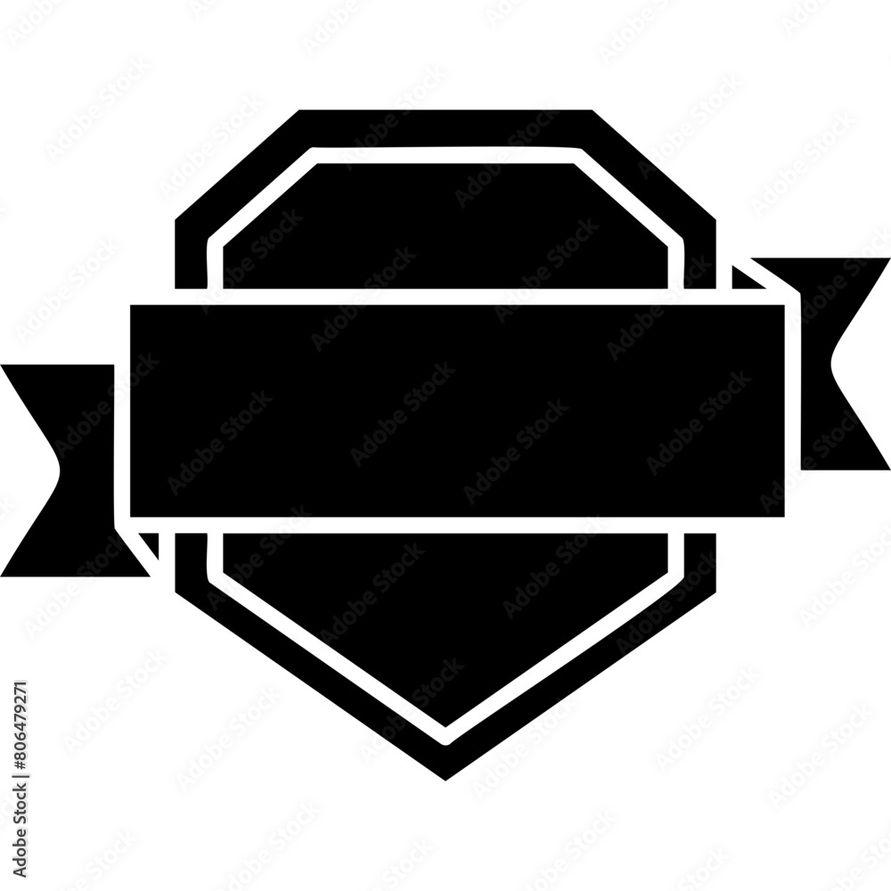 Sticker Ribbon Badge Icon