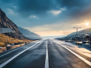 Fototapeta premium highway at night