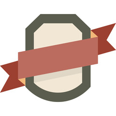 Ribbon Badge Illustration