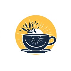 minimalist monoline logo featuring a teapot
