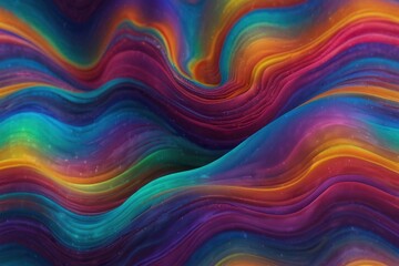 Abstract Holographic Neon Fluid Waves