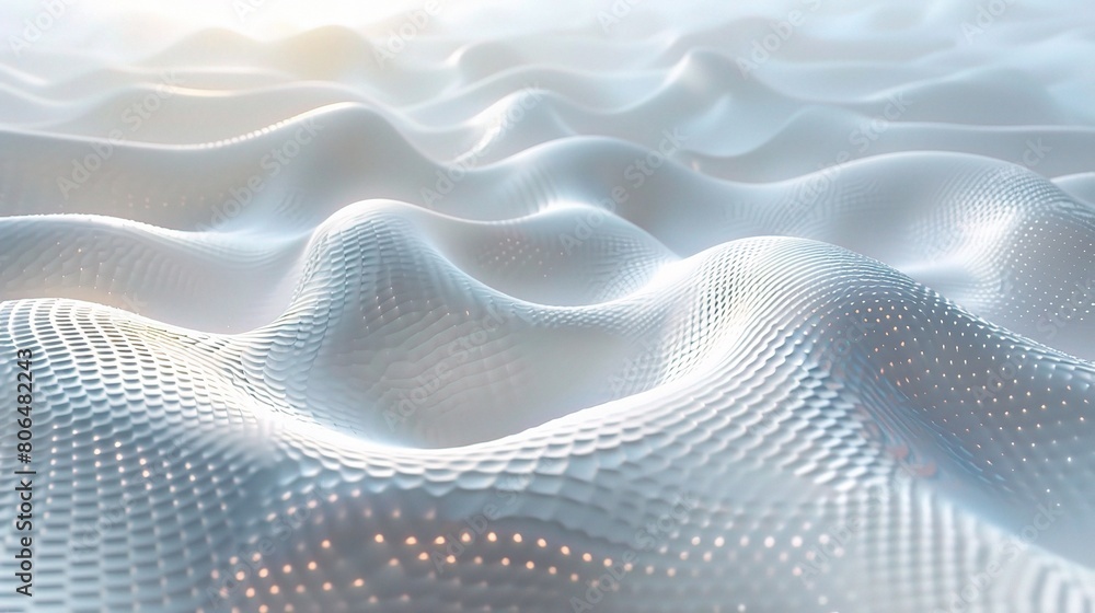 Aufkleber white technology background with soft gradients and glowing elements