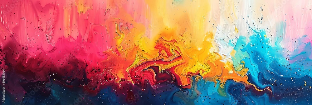 Poster harmony between hardness and softness in art
