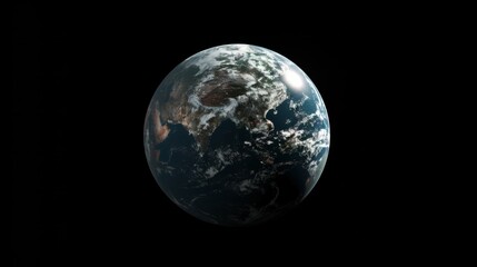 rendering of planet earth generative ai