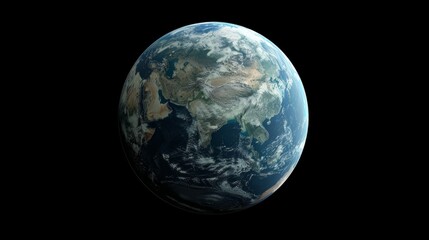 Naklejka na ściany i meble rendering of planet earth generative ai