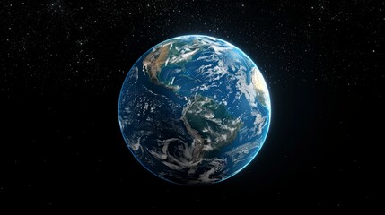 Fototapeta premium rendering of planet earth generative ai