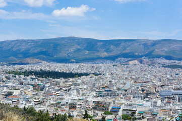 Naklejka premium ギリシャの中心街アテネの風景