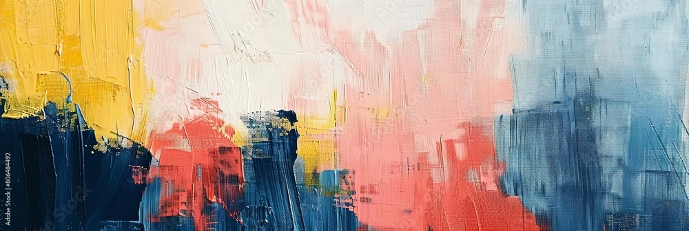 Poster interaction between positive and negative space in a painting