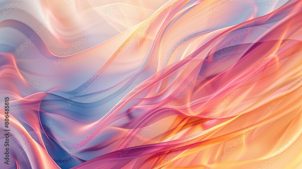 Poster use of blur effect to abstract forms in the image