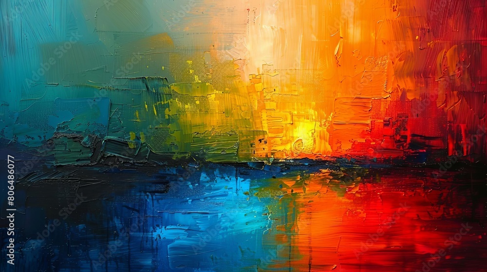 Poster use of color contrast to create visual focus in this painting