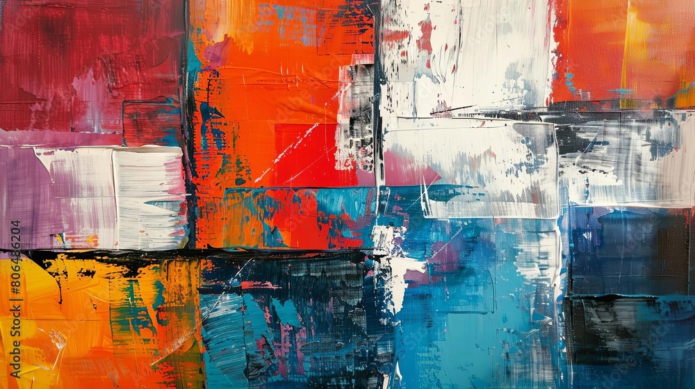Poster use of color contrast to create visual focus in this painting