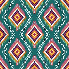 Digital seamless pattern etnic style block print