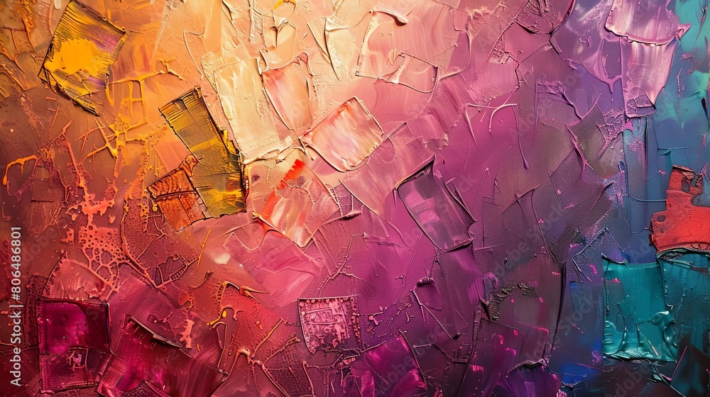 Aufkleber use of texture in abstract artwork to create a unique piece of art