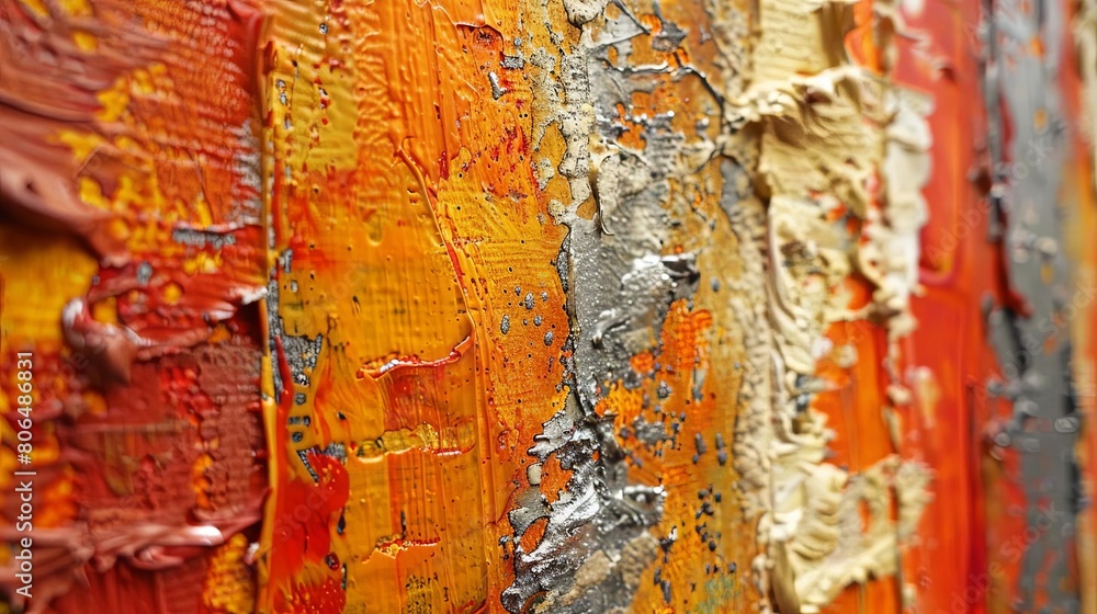 Poster use of texture in abstract artwork to create a unique piece of art