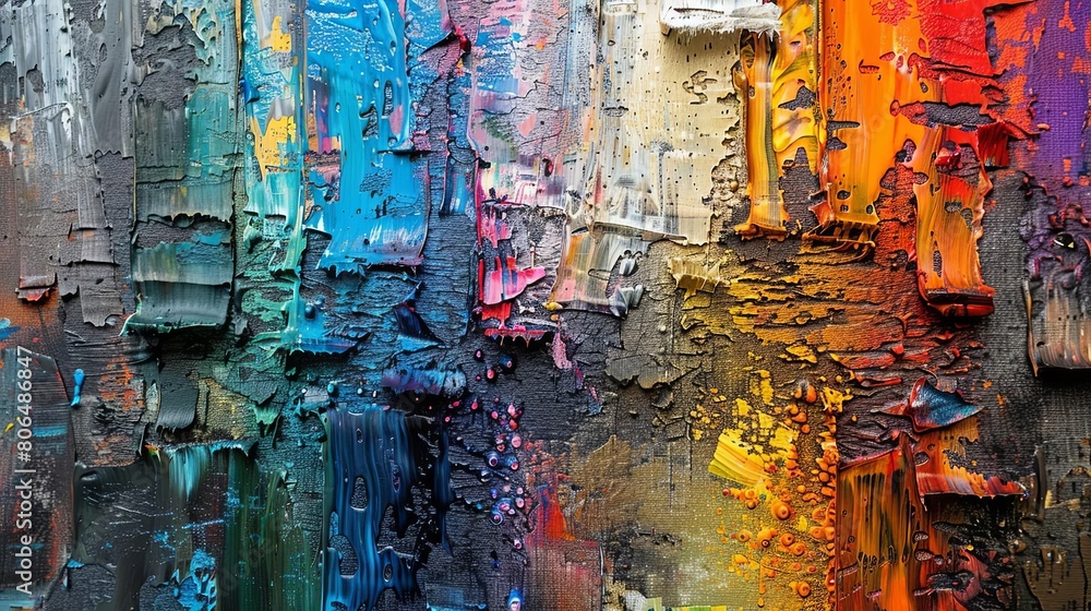 Poster use of texture in abstract artwork to create a unique piece of art