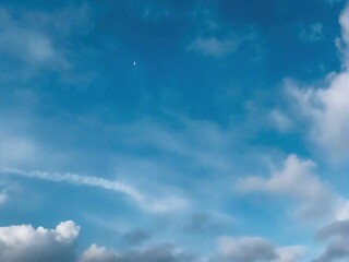 blue sky with clouds