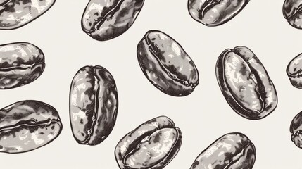 coffee bean drawing generative ai