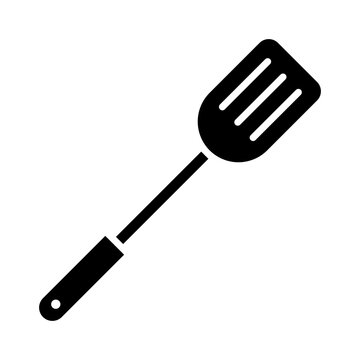 recommend clip art: Kitchen spatula glyph solid icon