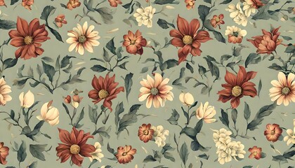 flowers vintage background