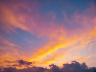 Fototapeta premium sunset in the sky