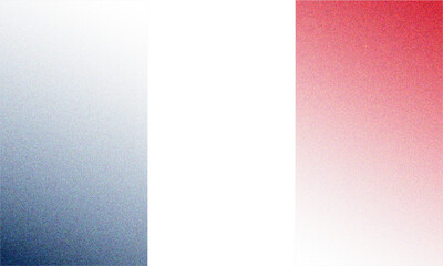 France flag background, gradient grain texture. Vector illustration