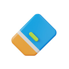 eraser 3d render icon
