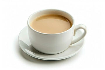milk tea, isolated on white