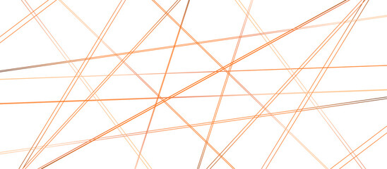 Obraz premium Abstract red and golden color line straight Vector in white background. geometric random chaotic line design with transparent background Vector Illustration. 