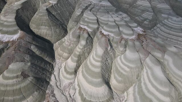 Fascinating geological formations of the earth. Patterns of nature, geographical shapes, impressive natural formations. Natural shapes made of sand, soil and rocks, unique natural wonders.