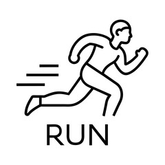 minimalist Running man logo (17)