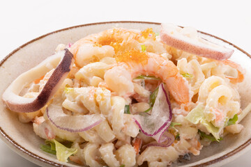 海老とイカの明太子マカロニサラダ