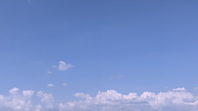 scenic landscape background ogf blue sky with clouds