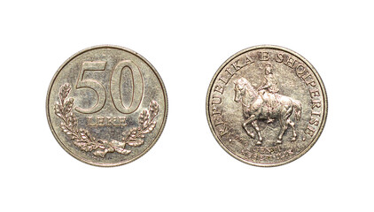 50 Albanian leke coin of 2000