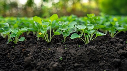 Educational image of humus mixed with soil, highlighting its vital role in improving soil fertility and structure for better crop growth