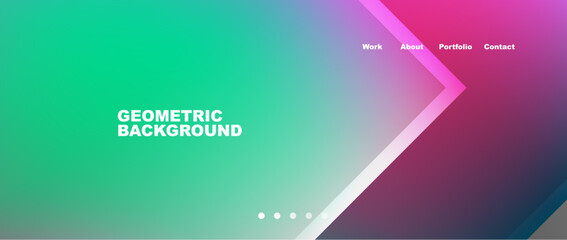 Obraz premium Minimal geometric web site page template design. Vector Illustration For Wallpaper, Banner, Background, Card, Book Illustration, landing page