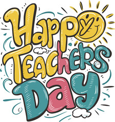 Happy Teachers Day T shirt Design