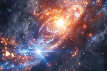 Realistic Ultra 32K HDR space journey, vibrant and detailed depiction of cosmic phenomena