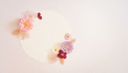 Cute flower frame inspired by spring.
