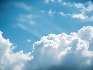 Obraz premium blue sky with clouds