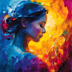 Radiant Radiance: a vibrant fusion of linguistic hues entwined within the Heart of Spectrum. A symphony of languages and love lexicons rejoices in worldwide harmony