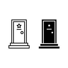 Backstage icon. sign for mobile concept and web design color editable