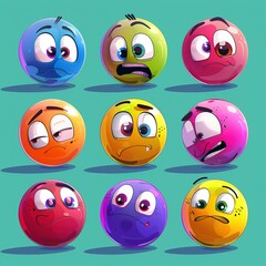 Fototapeta premium World emoji day with a funny emojis. 3d smiling emoticon. Joyful Emoji Background, World Emoji Day and Happy Day