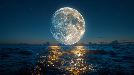 full moon over the sea,
International Moon Day Moon Over the Sea, a Beaut 