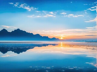 Fototapeta premium sunset over the sea