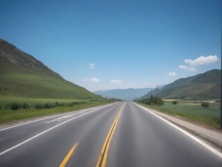 Naklejka premium road in the mountains