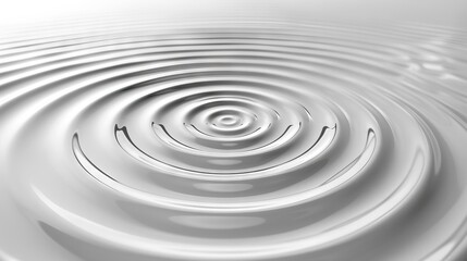 A white water ripple with a circular pattern.