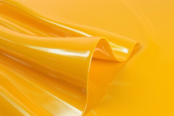 Golden ribbon wave design on black background with orange and yellow accents, perfect for business card or wallpaper