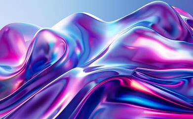 Fototapeta premium A purple and blue abstract background with a flowing liquid