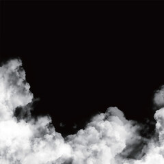 Adobe Illustrator white real clouds